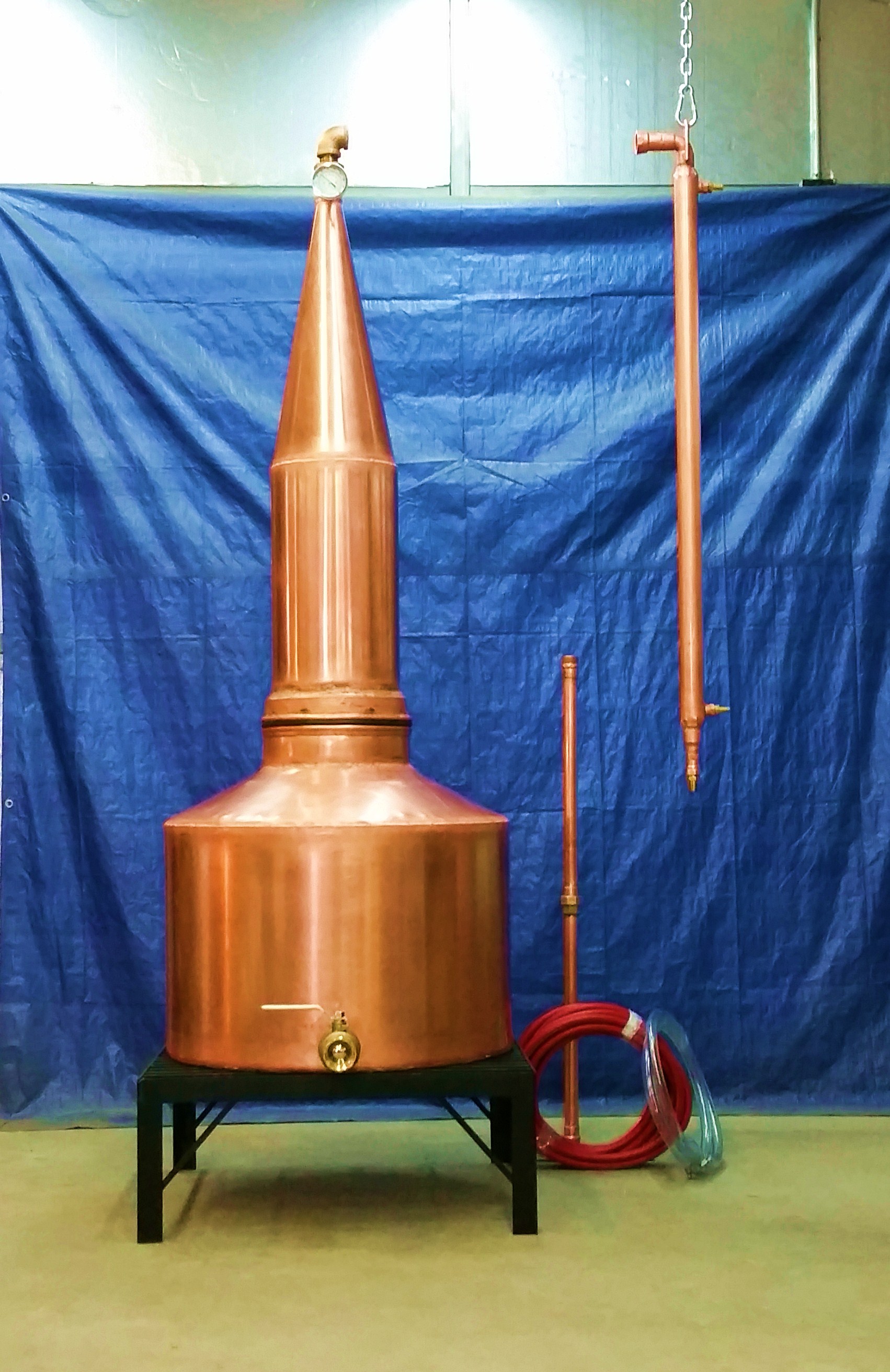 Copper Moonshine Pot Still of 60 litres with thermoter and